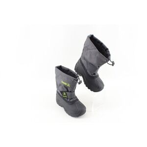 Kamik Snowbound Winter Waterproof Insulated Kids Size 9 US Gray Snow Boots